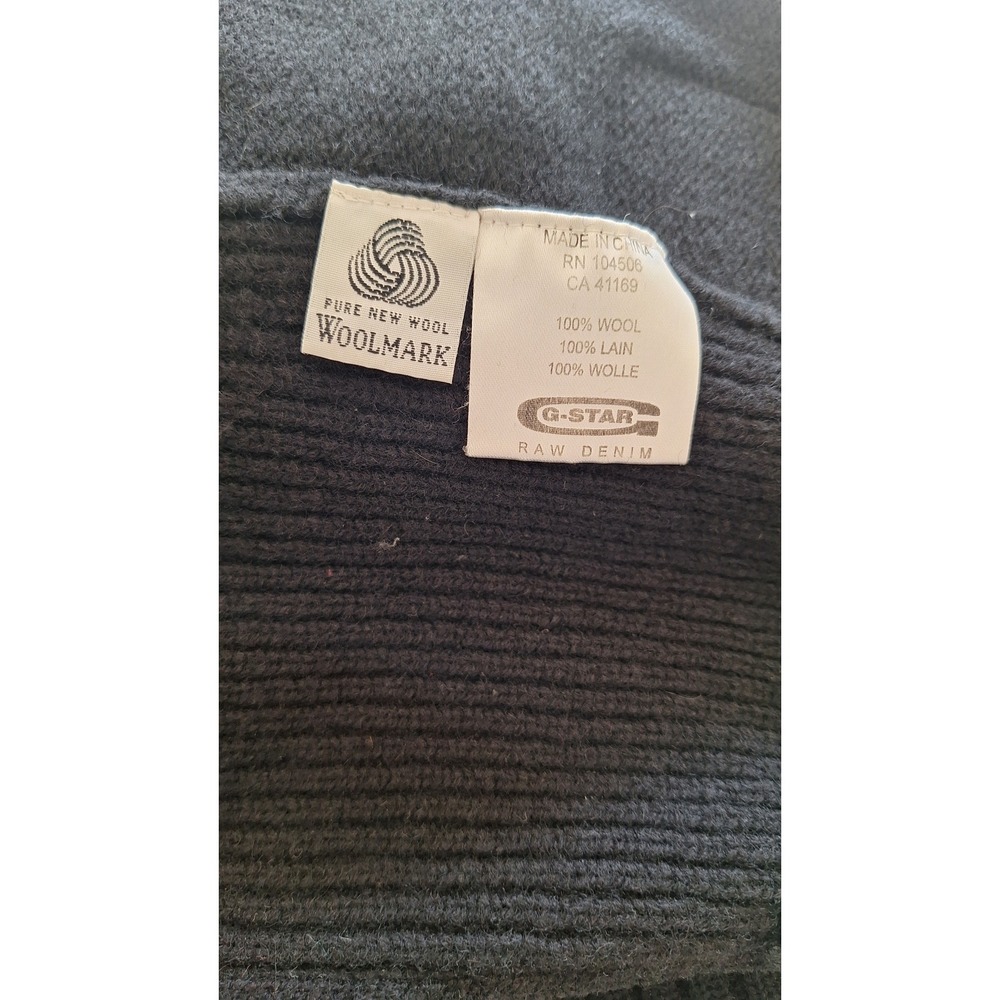 G-Star Raw Mens XL Cardigan Heavy Knit Sweater 100% Cotton Dressy Casual - Picture 6 of 9